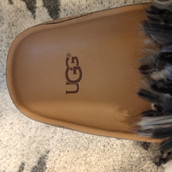UGG Cindi Pompom Slides 10 leather - Picture 3 of 8